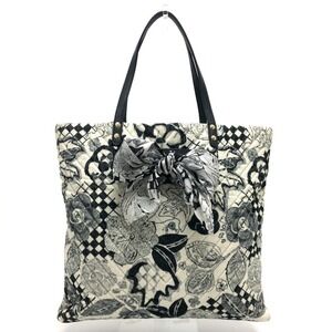 CHANEL Black Canvas Tote Bag